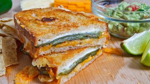 Jalapeno Popper Grilled Cheese Sandwich