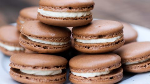 Boozy Irish Coffee Macarons