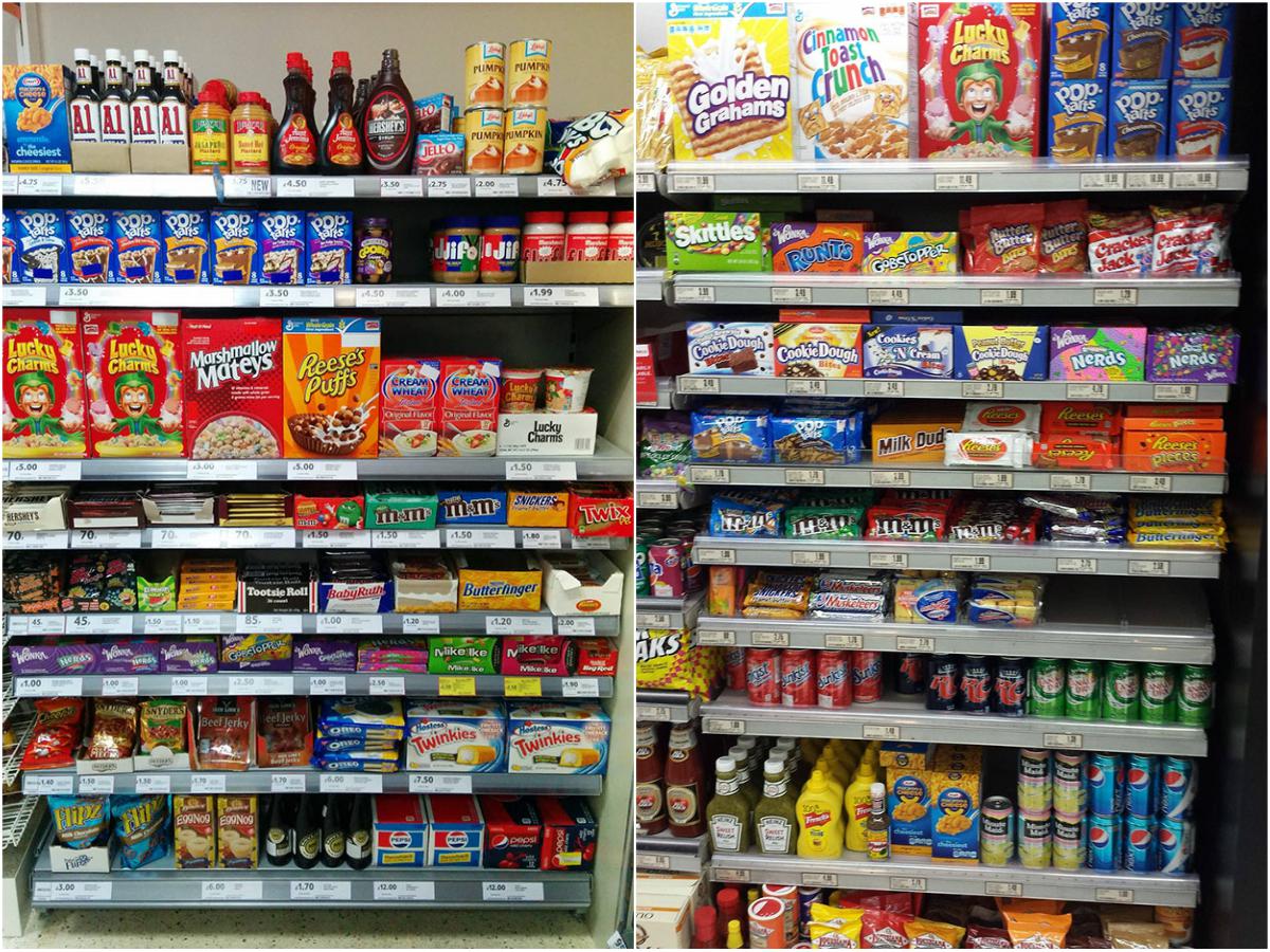 What 'American Food' Aisles Look Like In Other Countries - FoodBeast