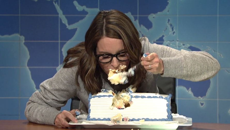 tina fey sheet caking