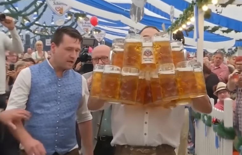 beer carrying world record