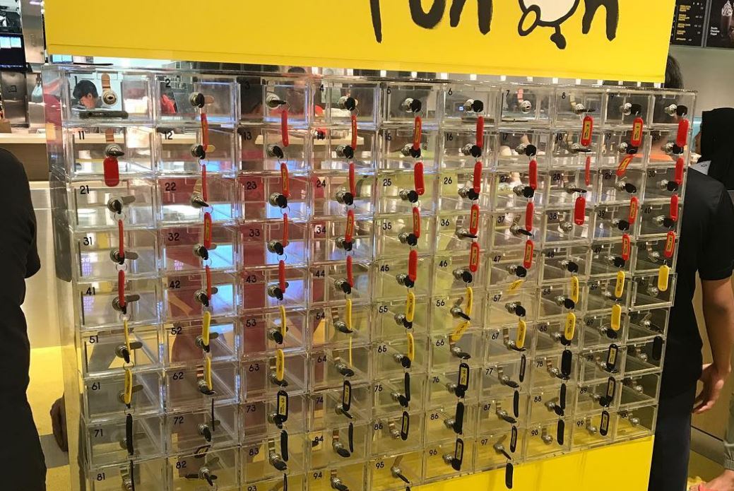 mcdonald's phone lockers