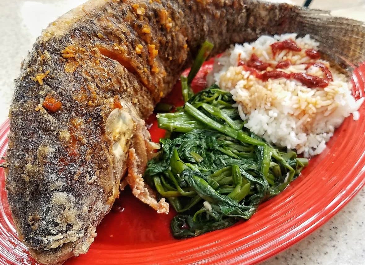 whole fried tilapia