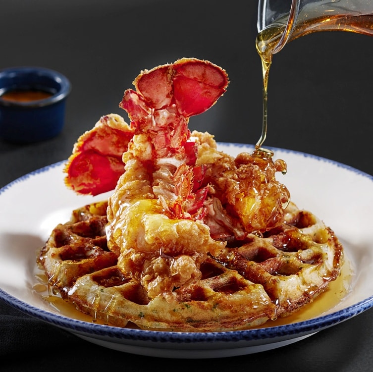 lobster and waffles