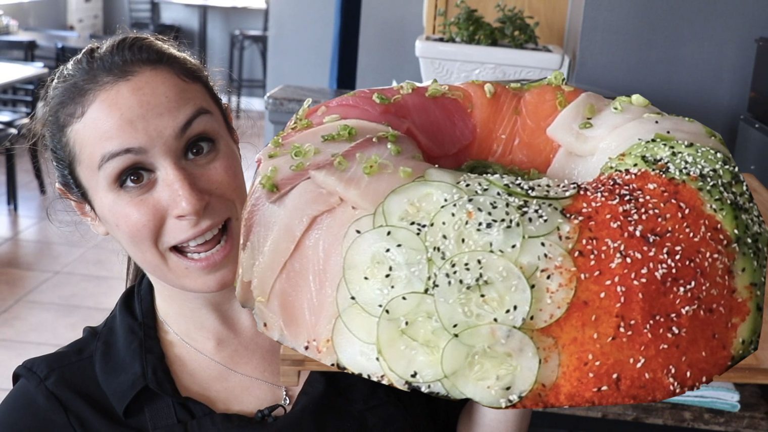 16-pound sushi donut