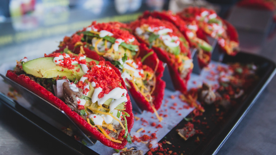 flamin' hot cheetos tacos