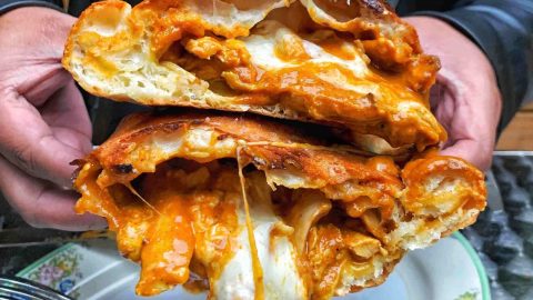 superkhana butter chicken calzone