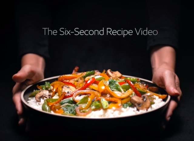 Six Second Recipe Video