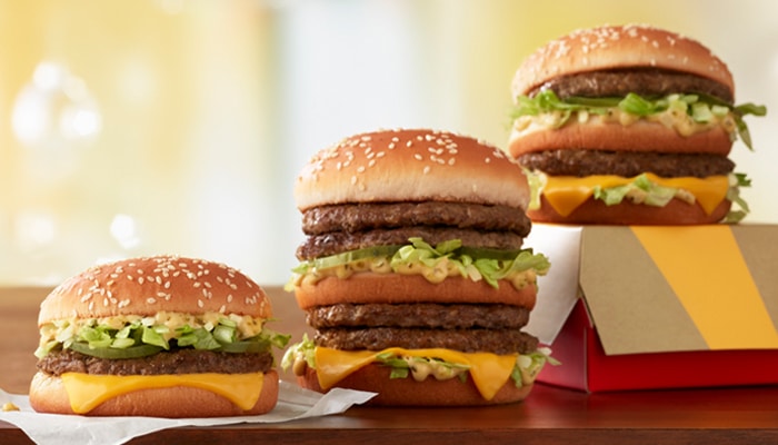 big mac sizes