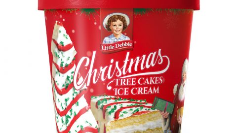 Little Debbie Christmas Tree Cakes ice cream