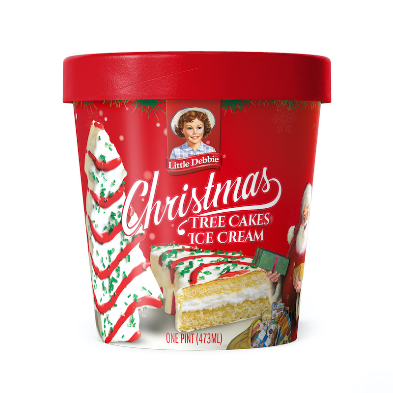 Little Debbie Christmas Tree Cakes ice cream