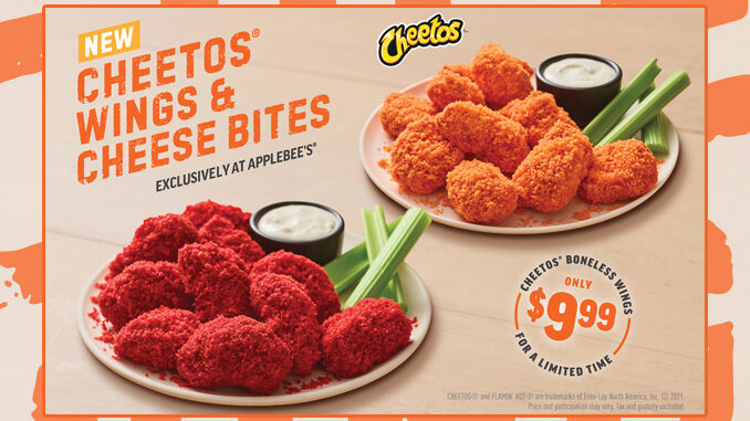 Applebee's Cheetos Menu