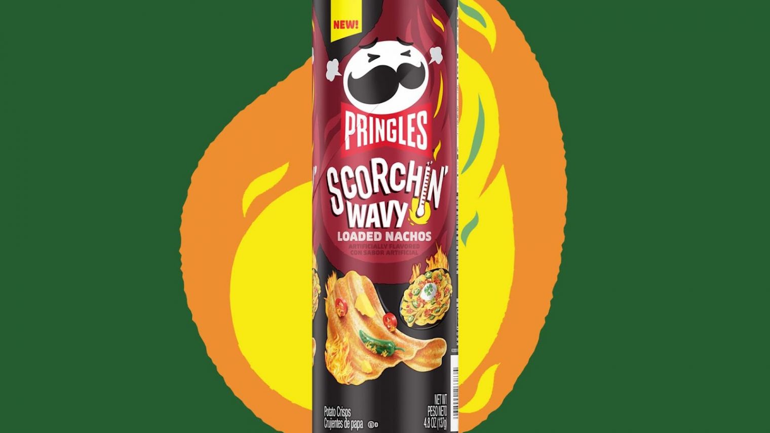 Pringles Scorchin' Wavy Loaded Nachos