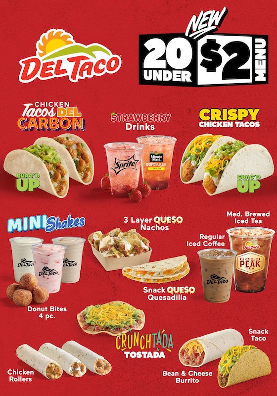 Del Taco Value Menu