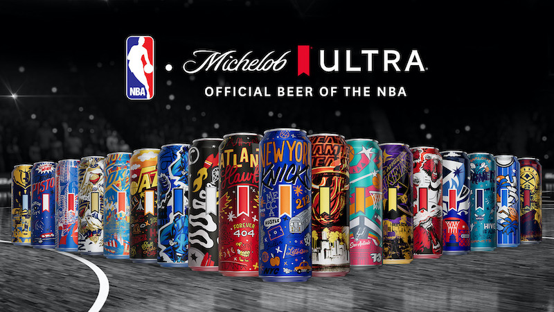 Michelob Ultra NBA Cans