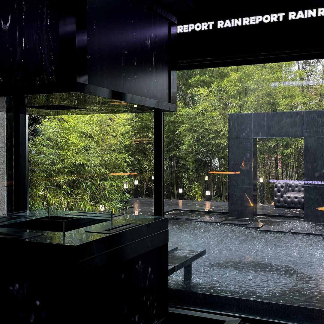 Seoul-Based Restaurant 'Rain Report Cafe' Takes Full-Immersion To New Levels